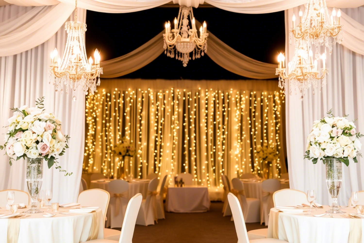 Decoración de boda elegante