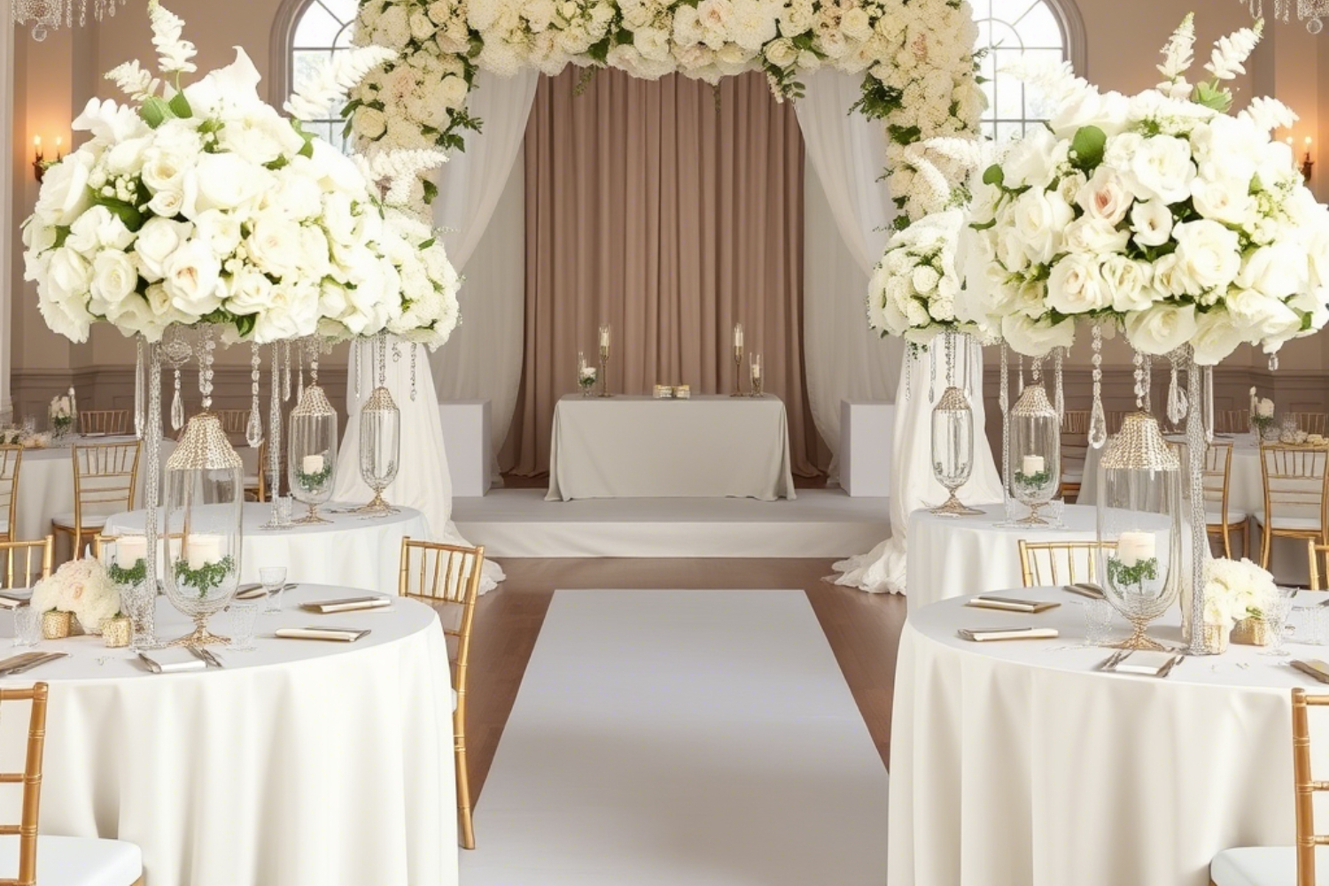 Decoración de bodas elegante